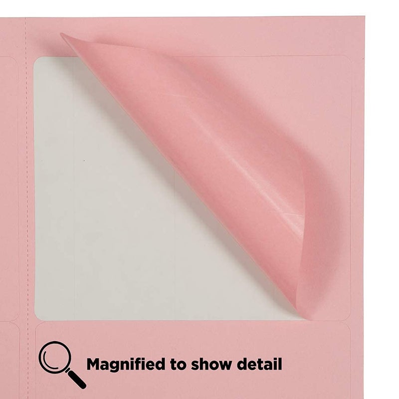 JAM PAPER Shipping Address Labels - Large - 3 1/3 x 4 - Baby Pink Pastel - 120/Pack - Image 4
